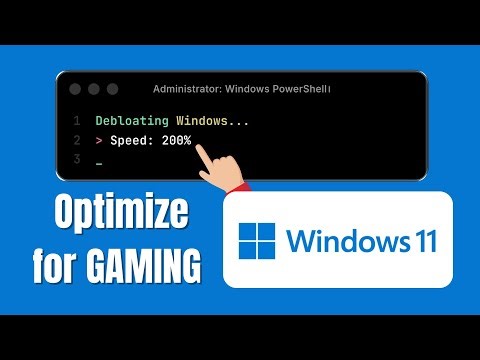 Windows 11 Optimization for Gaming (2026) | How to Debloat Windows 11 & Fix Lag