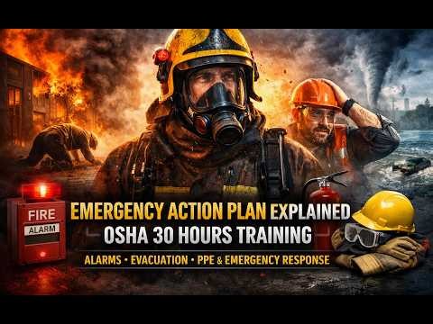 Emergency Action Plan | OSHA 30 Hours Training | Alarms, Evacuation, PPE & Emergency Response