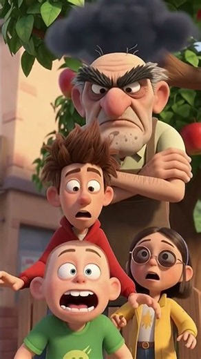 Mischievous Kids Funny Adventures 😂 The Apple Heist #Shorts #comedy #cartoon #funnyvideo