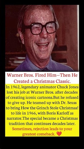 Chuck Jones Was Fired—Then Helped Create a Christmas Classic #history #shorts #trending