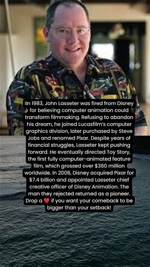 Disney Fired Him for His Vision—Then He Returned as Its Creative Leader #viral#shorts #foryou #fyp