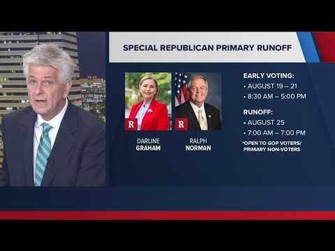 South Carolina's GOP Senate runoff set for Aug. 25