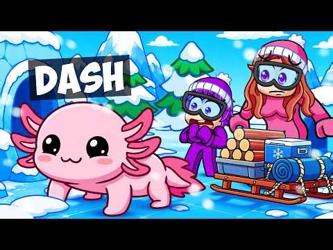 I Became a BABY AXOLOTL and got Trapped in the Arctic...