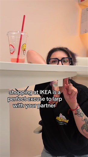 Is it really a trip to IKEA without making up scenarios in the display houses? #IKEA #furnitureshopping #relationship #relatable #fyp