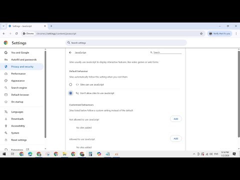 How to Disable JavaScript on Google Chrome [Tutorial] 2025