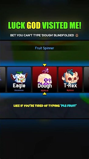 the LUCKIEST Dough Fruit roll ⚡ #roblox
