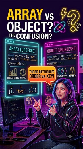 JavaScript Interview Question: Array vs Object in 60 Seconds ⚡
