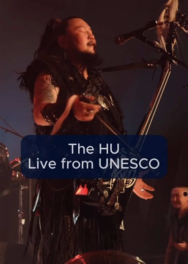 Thank you so much @UNESCO! It was an honor playing for you! #UNESCO #TheHU #throatsinging #horseheadfiddle #metal