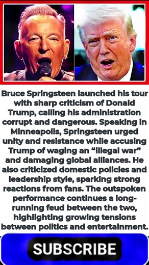 Livid Bruce Springsteen Lashes Out At 'Snowflake' Trump In Scathing Tour Opener