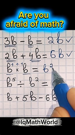 Algebra for Beginners- Master Variables in Seconds! ✍️#maths #mathstricks #mathstricks