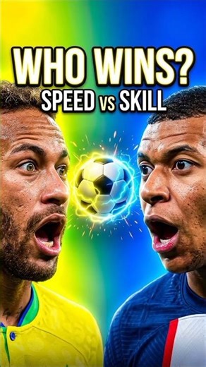 😱 Neymar vs Mbappé 🤯 WHO WINS? ⚡ #shorts