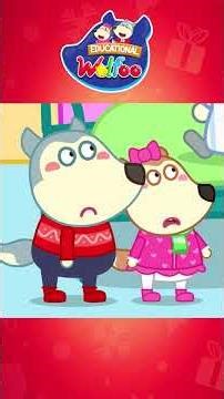 Don’t feel lonely, Mommy Wolf! 🎆Kids learn how to show love to Mom this New Year #shorts