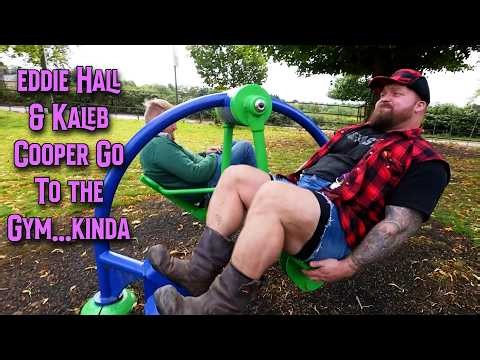 Eddie Hall and Kaleb Cooper Go To The Gym...Kind of