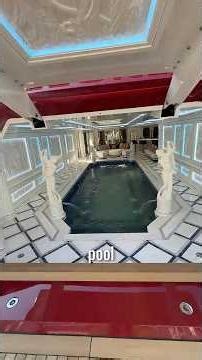 The CRAZIEST MegaYacht with a 2 Story Pool! #yacht #shorts