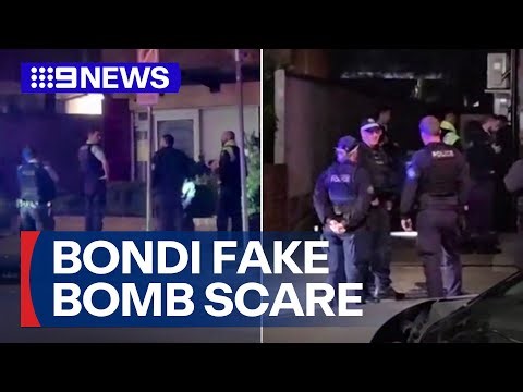 Arrest in Bondi Junction over alleged 'taped vest' | 9 News Australia