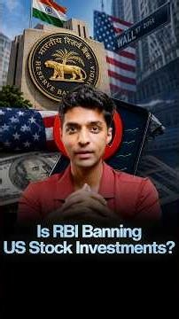 RBI Wants to Restrict Indians From Investing in US Stocks? #shorts