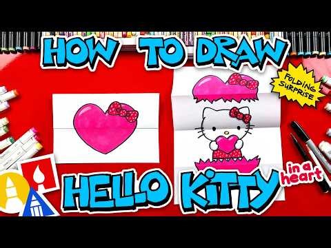 How To Draw A Hello Kitty Valentine