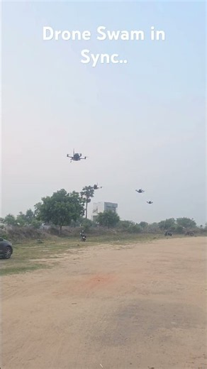 I Made Multiple Drones Fly as a Swarm 🤯