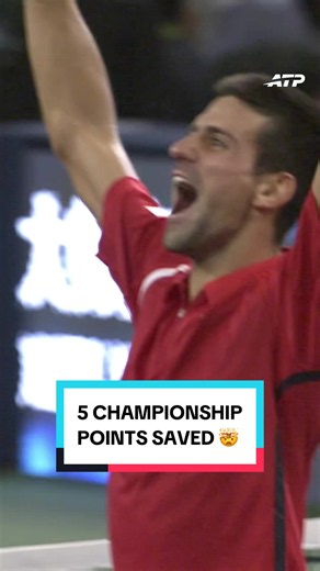 Djokovic saves 5 championship points | Shanghai comeback moment