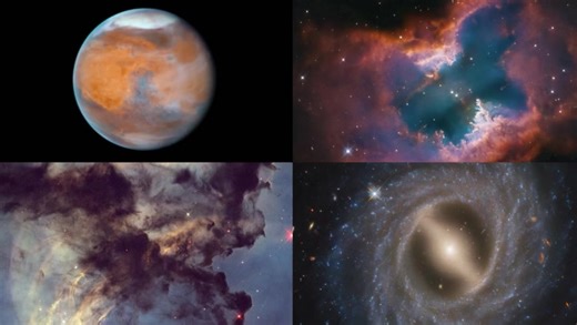 Hubble views of Mars and more during space telescope's 35th anniversary