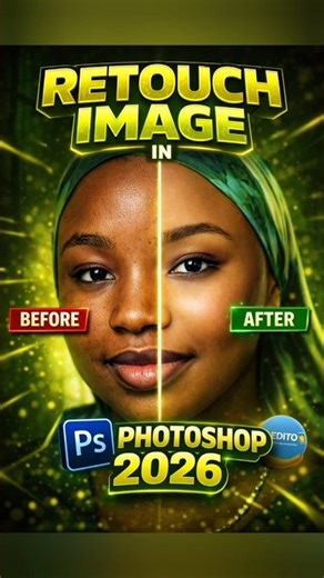 Skin Retouching Photoshop Tutorial 2026 #SkinRetouch #Photoshop #Gaussian