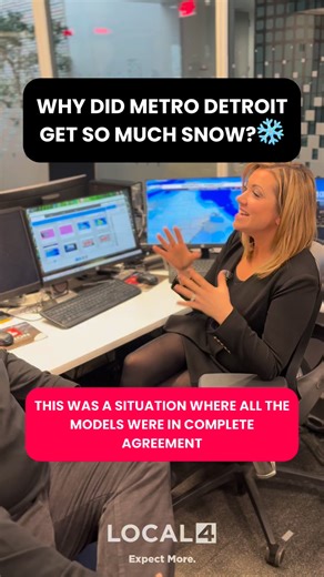 ❄️HOLY SNOW! Why did Metro Detroit get so much snow last night? 4Warn meteorologist Ashlee Baracy explains to Demond Fernandez what happened Wednesday night, and why the models changed so much. | WDIV Local 4 / ClickOnDetroit