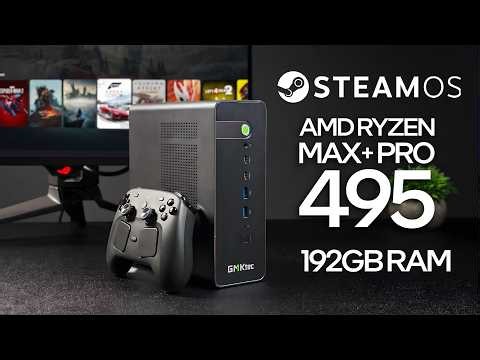 Steam OS on the new RYZEN MAX+ Pro 495 is insane!