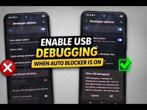 How to Enable USB Debugging When Auto Blocker Is ON [Samsung Android 14/15/16] devices