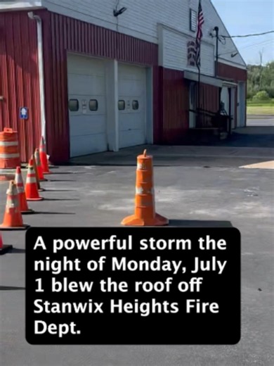 Oneida County Storms: Stanwix Heights Firehouse Loses Roof