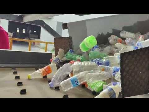 Sorting and purifying of plastic bottles, color classification, and material purification