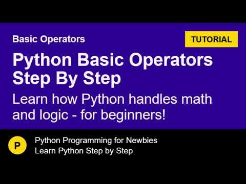 Python Operators Made Easy — Learn the Basics Fast