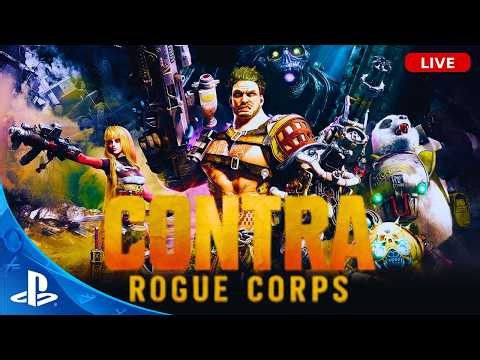 CONTRA: ROGUE CORPS PS4 Gameplay Live 🔥 Intense Co-Op Action & Boss Battles