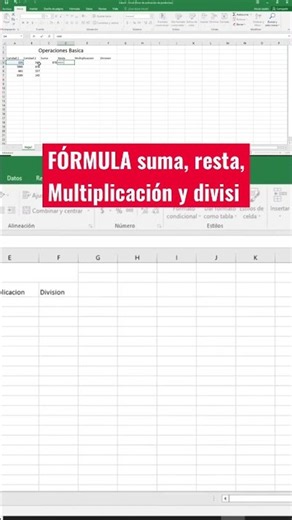 Excel Formulas: Add, Subtract, Multiply, and Divide #excel #exceltips