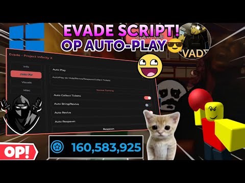 Evade[🌻Soon] Latest Script BEST AUTO-PLAY🔥(Revive All Downed Players,Hide),INF RESPAWN🤩,Esp & More✨