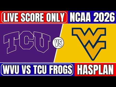 🔴 TCU Horned vs West Virginia | NCAA College Football 2026 | 1st Half Live Score Update Only