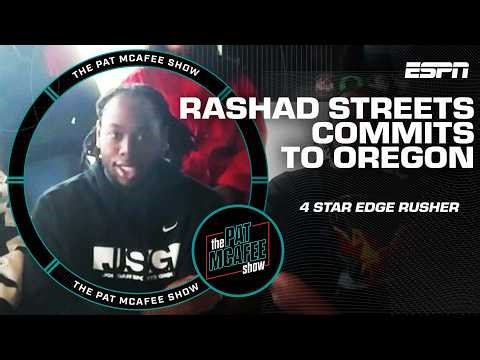 Rashad Streets announces his commitment to the Oregon Ducks 🦆 | The Pat McAfee Show