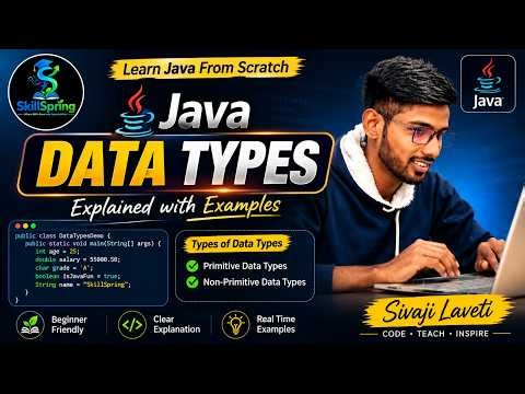 Java Data Types Explained | Primitive & Non-Primitive Data Types | Core Java