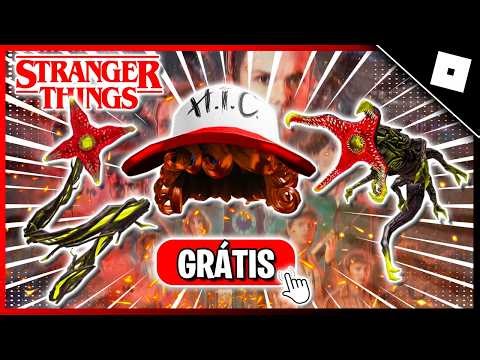 FAST! HOW TO GET 3 STRANGER THINGS 85 ITEMS FOR FREE ON ROBLOX | DOG, DUSTIN'S HAT, VINEMONSTER
