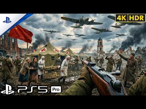 (PS5) Hell Rained from the Sky – Stalingrad 1942 | Realistic Gameplay [4K60FPS] Call of Duty WWII