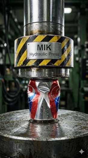 Soda Can EXPLODES Under Hydraulic Press 🥤💥 FULL CRUSH. Hydraulic Press vs Soda Can (Crazy Burst!) 🤯