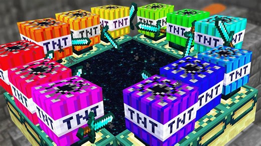 Letting powerful TNT explosions beat the entire Minecraft game today