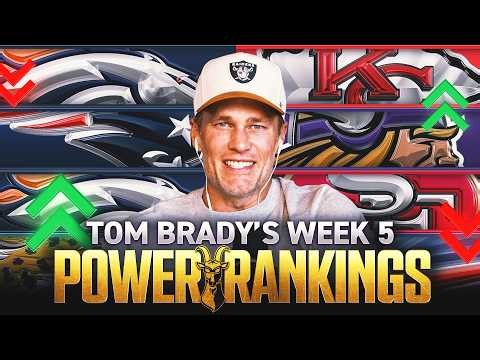 Tom Brady's Week 5 NFL Power Rankings 🚨