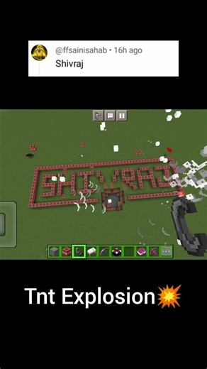 Shivraj vs TNT Explosion 😱💥 | Minecraft Crazy Test #minecraft #shorts