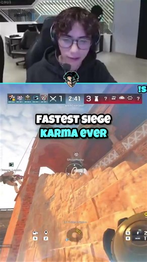 Fastest Siege Karma Ever 😭😂 #spoit #r6 #rainbowsixsiege #siege #rainbow6