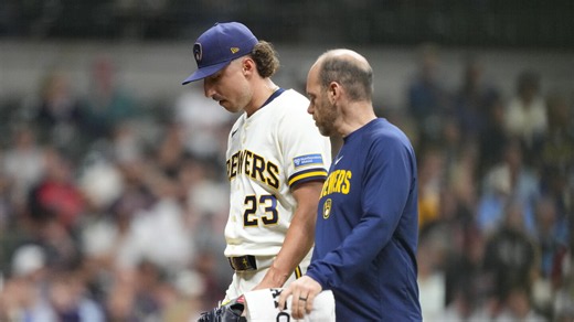 Brewers’ Brandon Sproat leaves game with hamstring cramp. He doesn’t expect to miss any more time