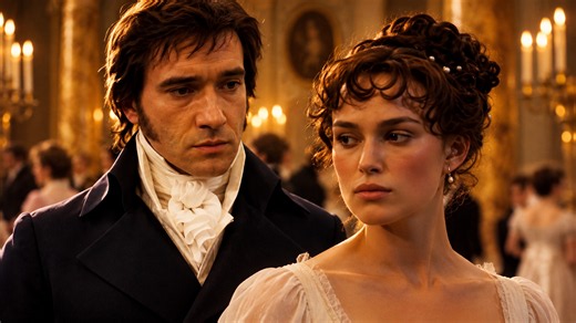 Elizabeth and Darcy share a tense dance in Pride & Prejudice (2005)