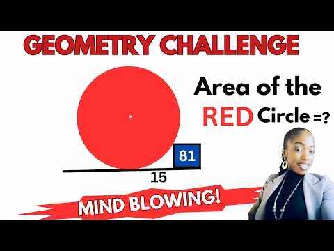 Many People Can’t Solve This Geometry Problem | Area of the Circle? #geometrypuzzle #geometry