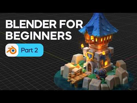 Blender Tutorial for Absolute Beginners - 3D Modeling a Pier & Water. Part 2