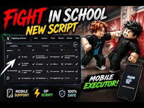 🔥 NEW Fight In A School Script 2026 | Auto Kill, Kill Aura, ESP, No Clip (PC & Mobile) FREE