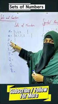 Sets of Numbers #education #mathematics #class #9th #sets #numbers #op #newbook #bgmi #shorts #mata